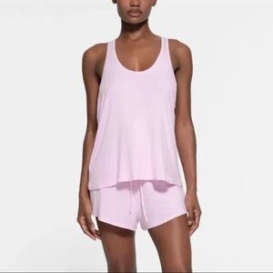 NWT Skims Sleep Loose Tank Top Size XS New Cherry Blossom Pink Loungewear